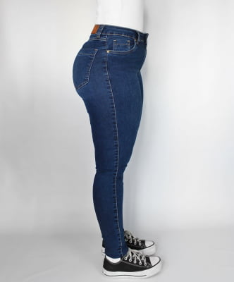 Calça Jeans  Skinny Cintura Alta Ozla