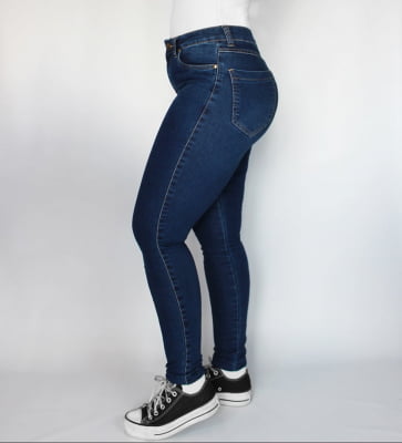 Calça Jeans  Skinny Cintura Alta Ozla